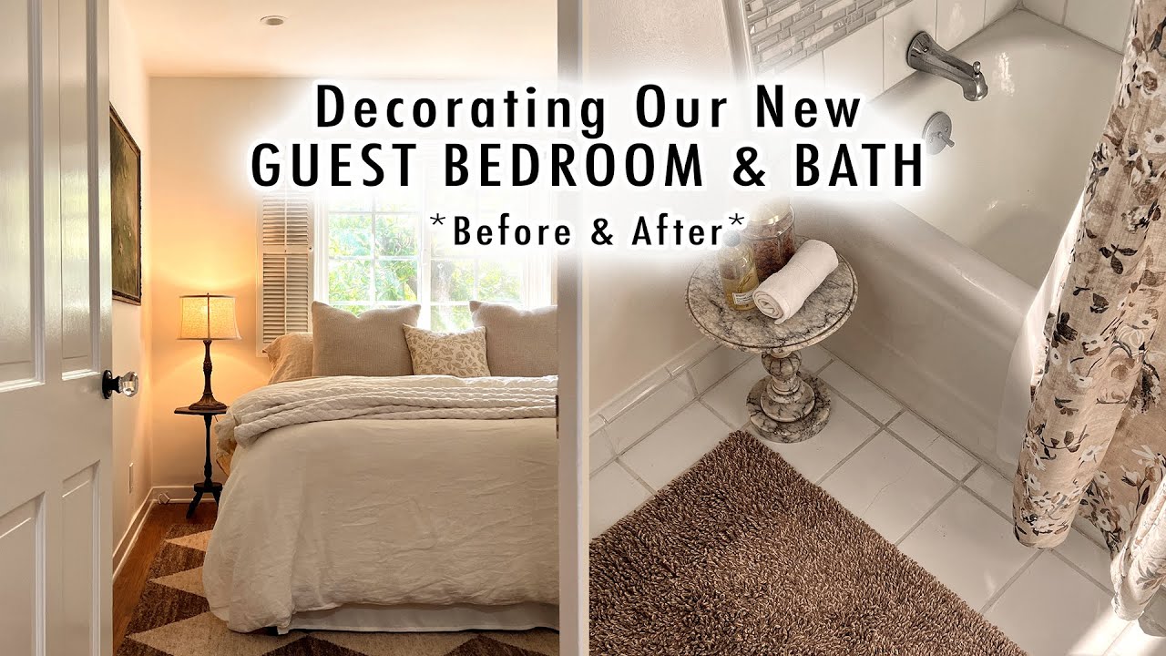 Decorating Our GUEST BEDROOM & BATH *Before & After* | Budget-Friendly Decor Ideas | XO, MaCenna