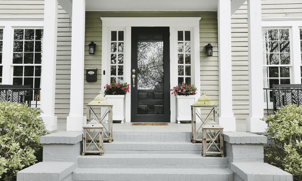 Creative Front Porch Concrete Ideas