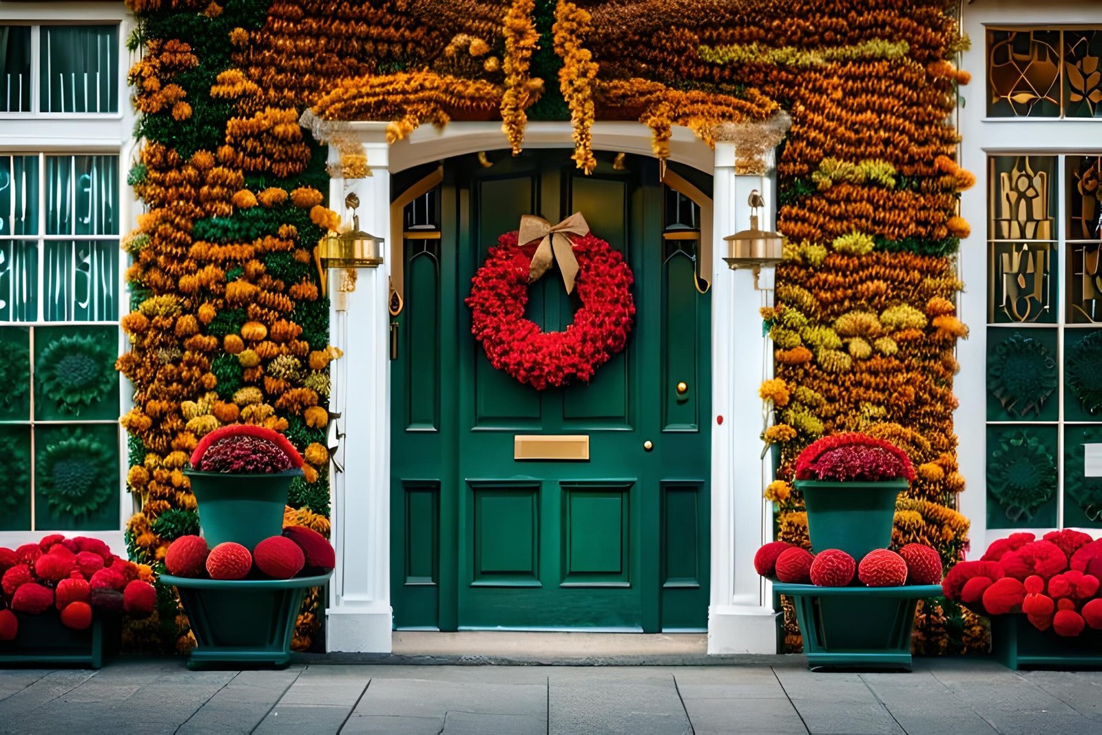 16+ Creative Fall Front Door Decoration Ideas