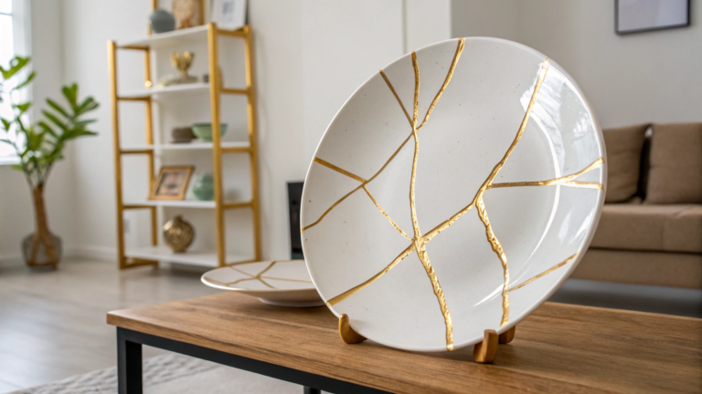 aesthetic kintsugi plate designs keep minimal li