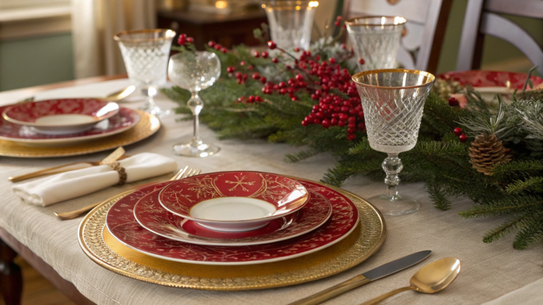 christmas dinnerware ideas for holiday tables