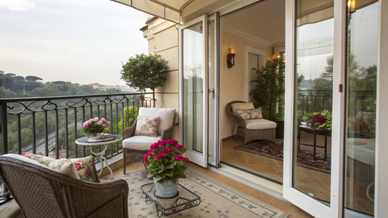 closed balcony ideas