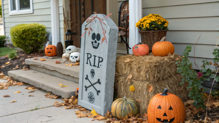 diy halloween tombstone craft ideas for porch gard