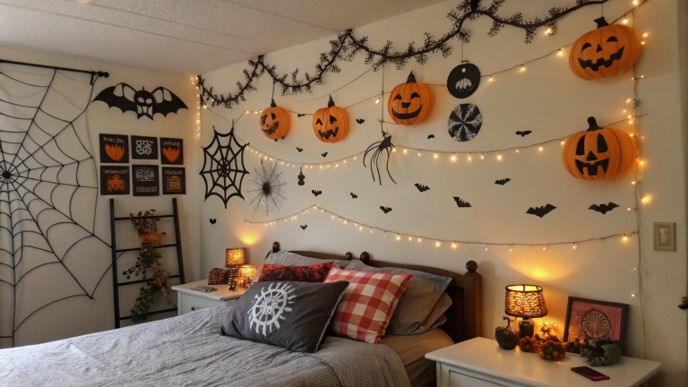 halloween wall art ideas bedroom