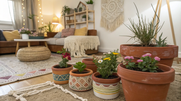 mini colored terracotta pots craft ideas keep boh