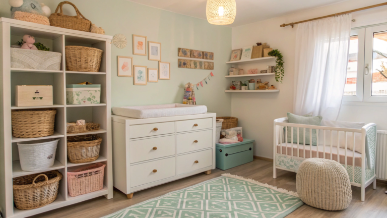 nursery organization hacks for a clutter free spac