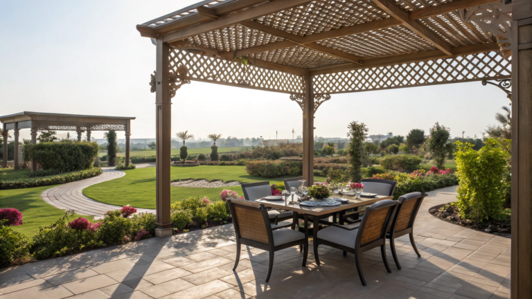 outdoor dining gazebo ideas day light