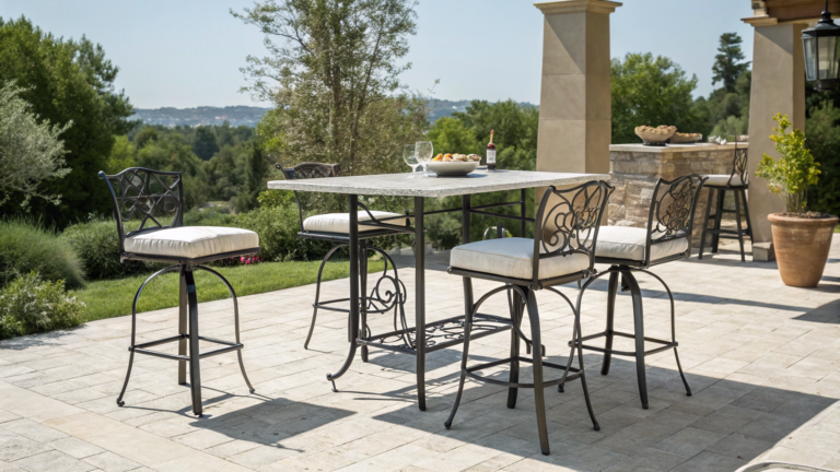 outdoor high dining table ideas