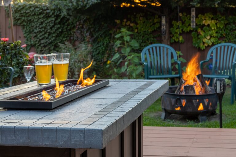 outside kitchen with grill station beer 1
