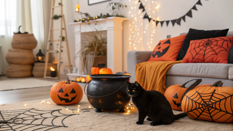 witchy halloween decor ideas for living room