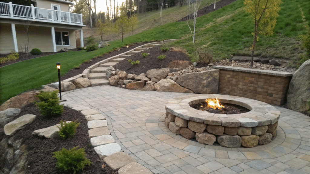 11 smart fire pit ideas for a sloped yard that ac