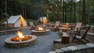 13+ Fire Pit Setup Ideas for a Cozy Campground Vibe