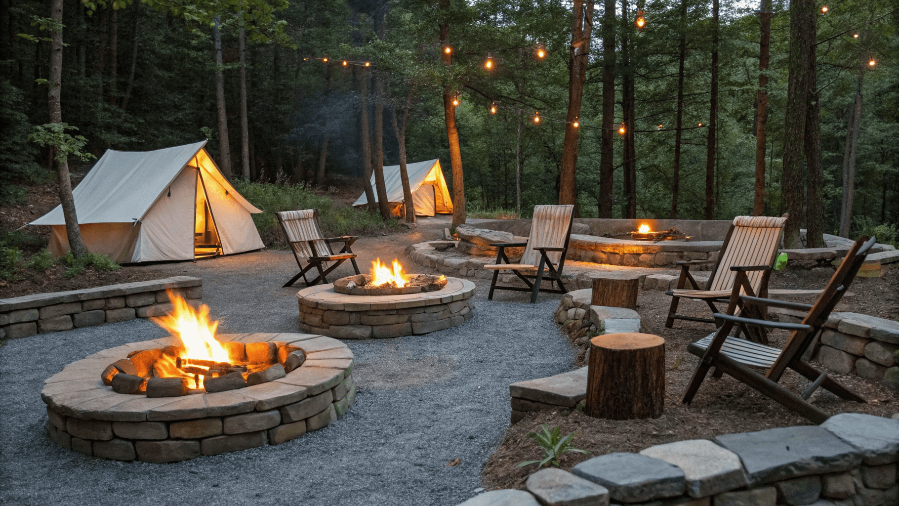 13+ Fire Pit Setup Ideas for a Cozy Campground Vibe