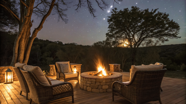 17 cozy fire pit seating area ideas for nighttime