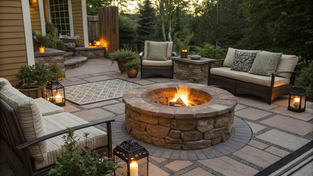 21 fire pit ideas for patios that elevate outdoor
