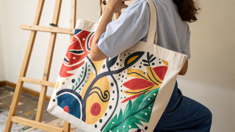 artsy tote bag painting ideas for creatives