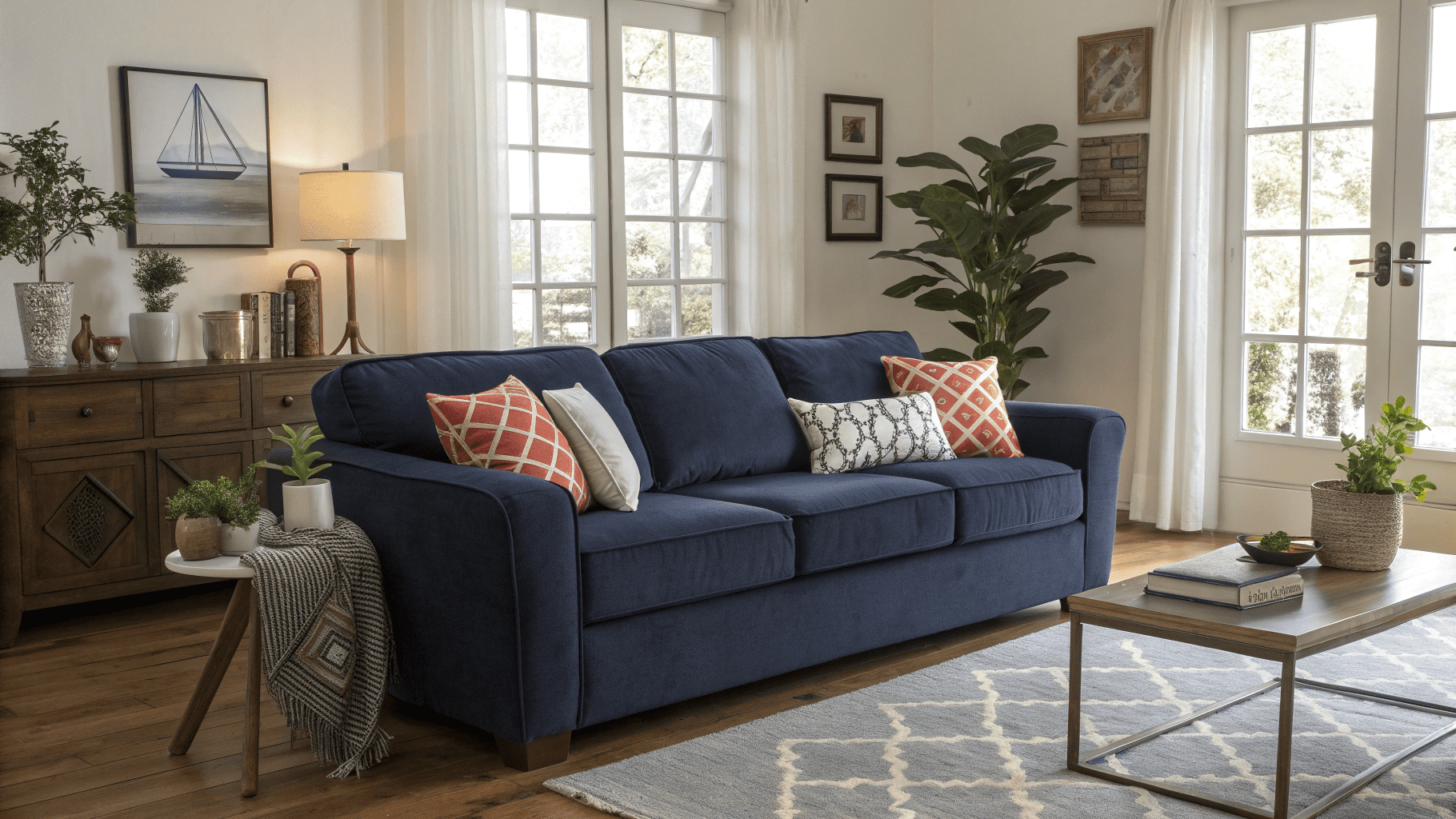 21+ Navy Couch Living Room Ideas for a Bold Look