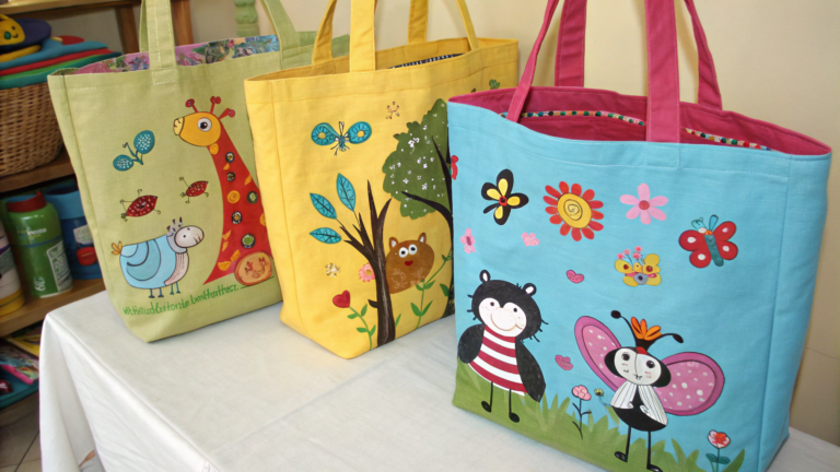 painted tote bags for kids