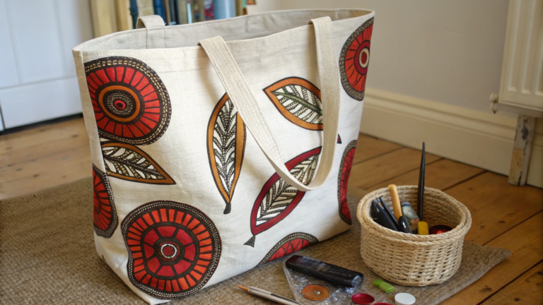 statement art tote bag ideas to make at home 1