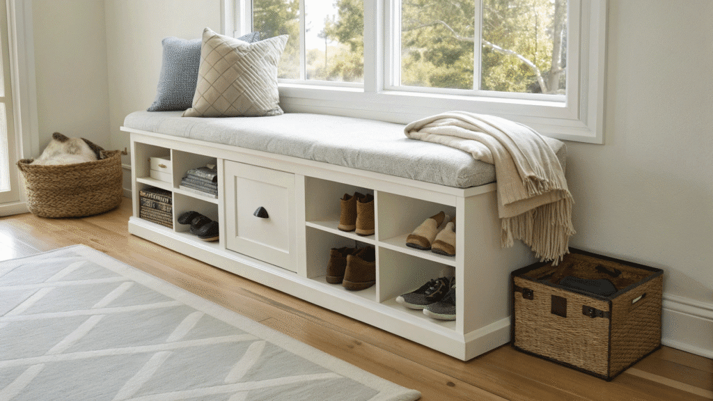 13 bedroom bench ideas for style and storage