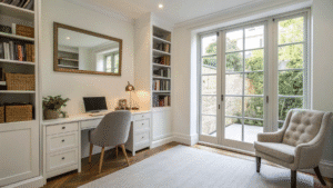 14+ Townhouse Home Office Ideas That Maximize Narrow Spaces