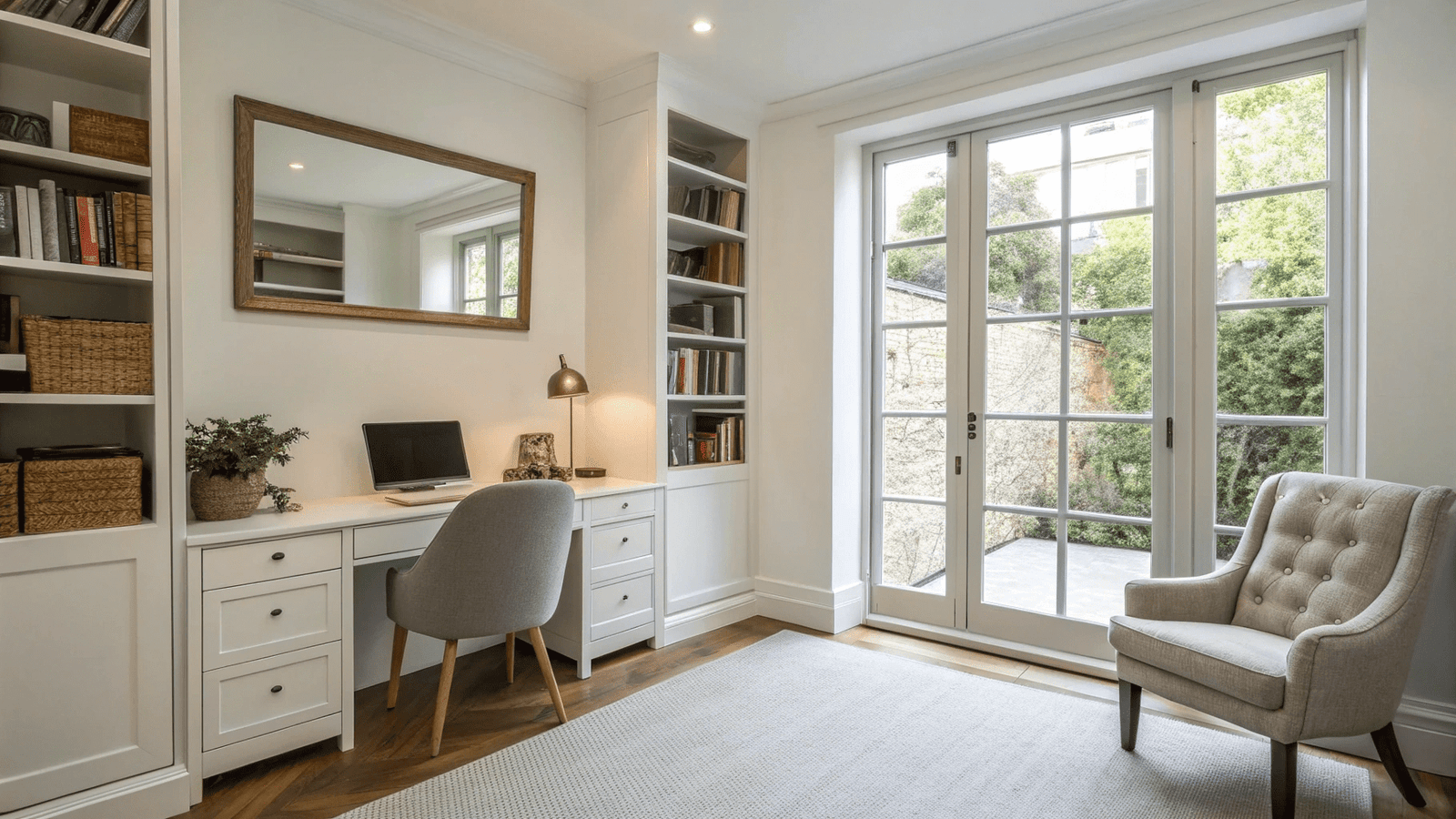 14+ Townhouse Home Office Ideas That Maximize Narrow Spaces