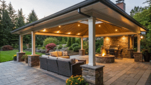 15+ Covered Outdoor Entertaining Area Ideas for All-Weather Fun