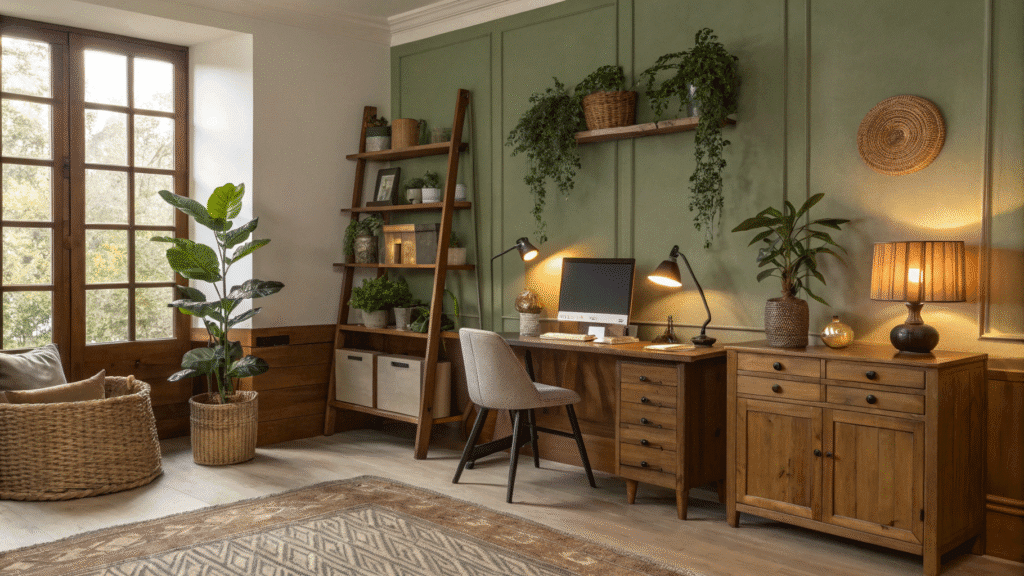 17 earth tone home office ideas for a warm ground