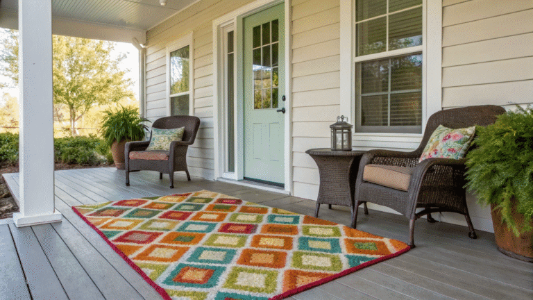 17 front porch rug ideas to tie the space togethe