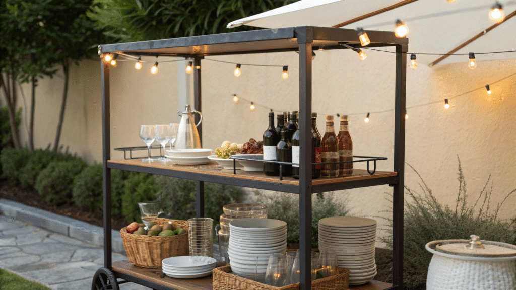 17 outdoor dining bar cart ideas for easy enterta