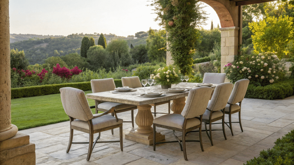 17 outdoor dining stone table ideas for natural e