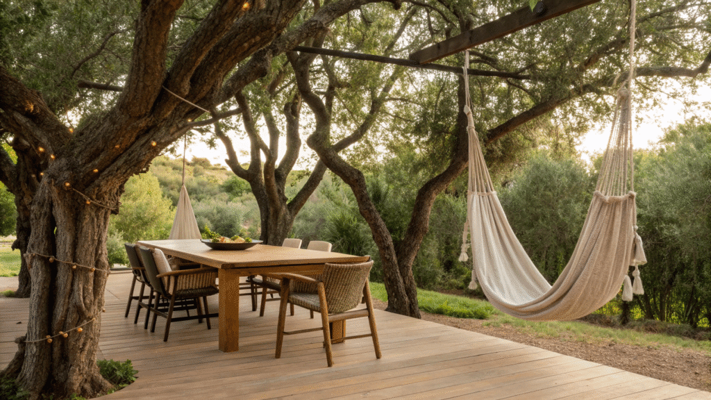 18 outdoor dining swing and hammock ideas for rel
