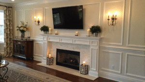 19+ Fireplace Mantel and TV Wall Ideas for Balanced Design