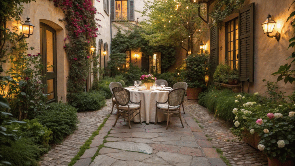 19 romantic european courtyard dining ideas for y