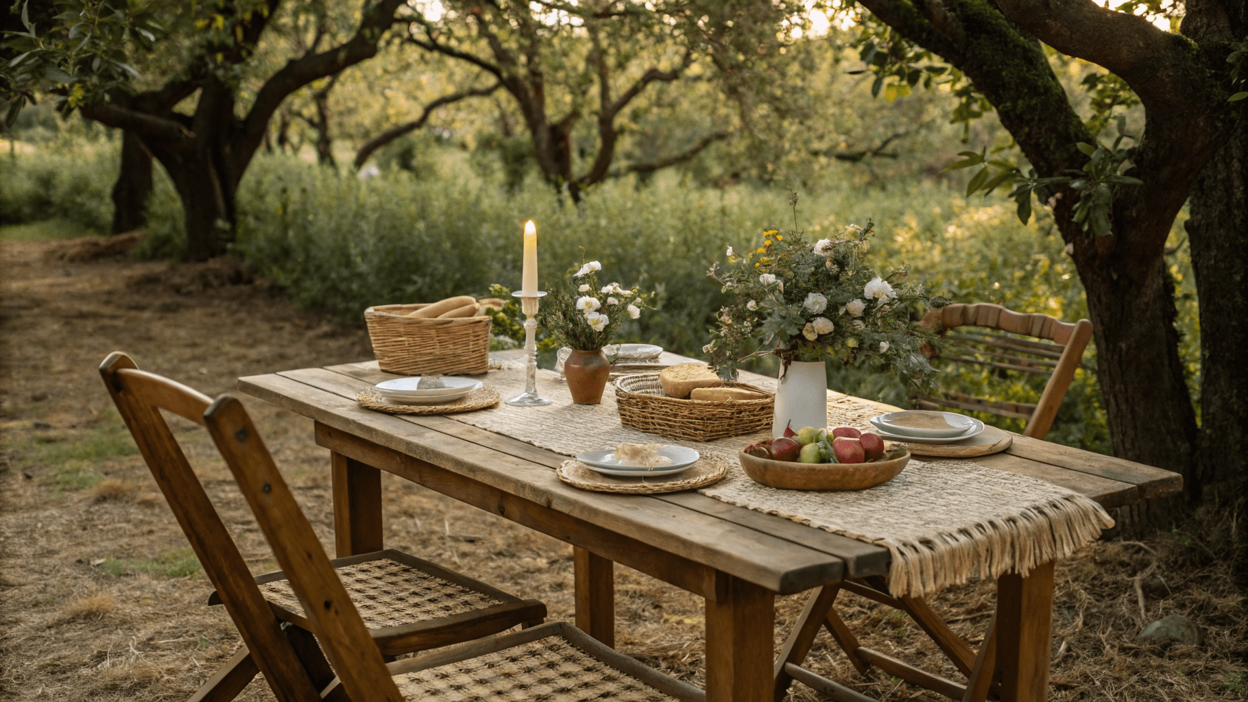 19+ Rustic Outdoor Picnic Dining Ideas to Try at Home