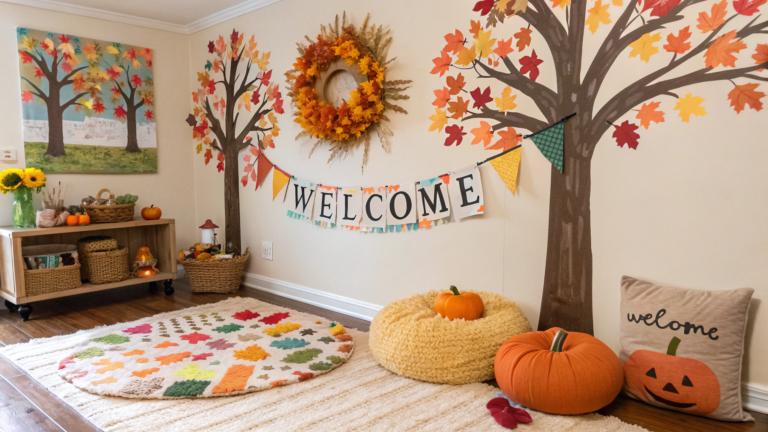 autumn themed diy decor for kids playrooms
