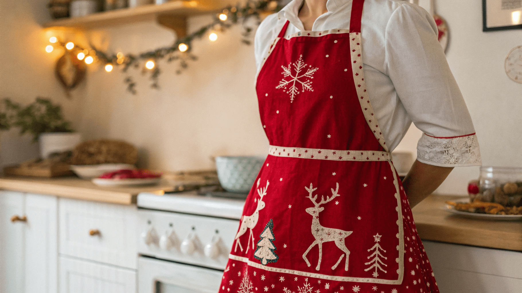 18+ Charming Christmas Apron Ideas for the Holidays