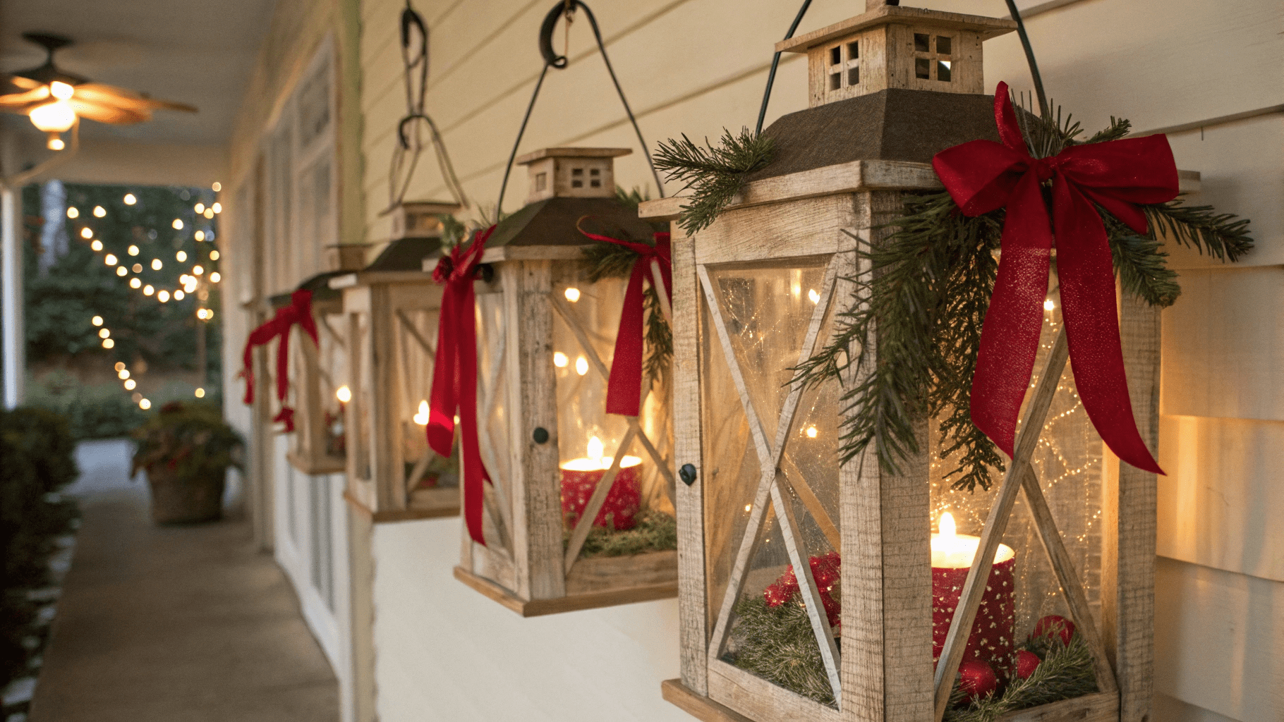 21+ Charming DIY Christmas Lanterns Ideas