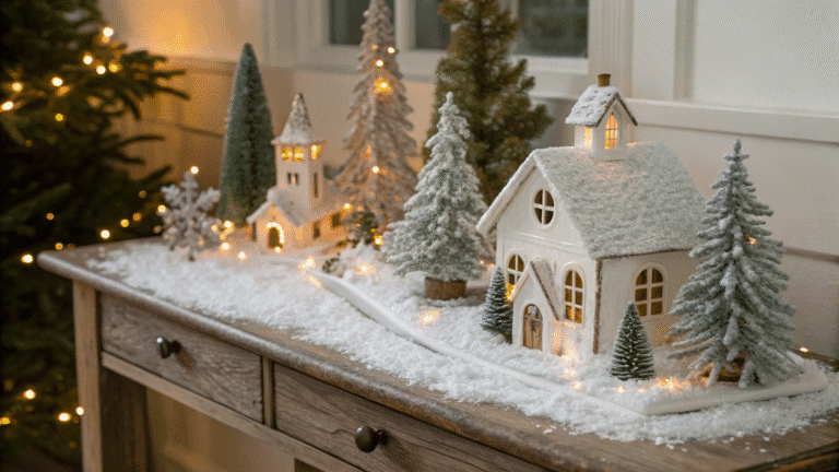 charming diy christmas village display ideas