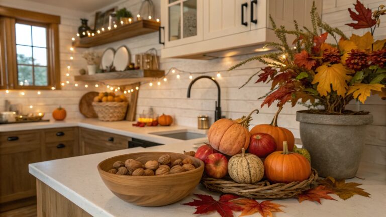 charming fall kitchen decoration