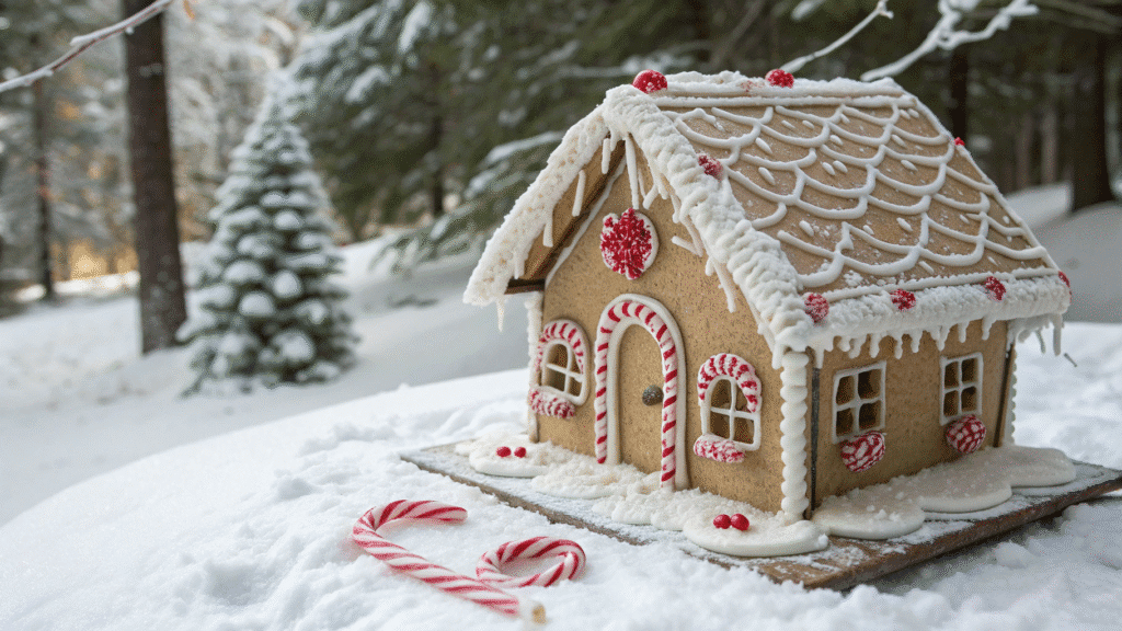 charming small gingerbread house