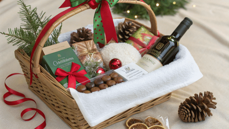 creative christmas eve basket