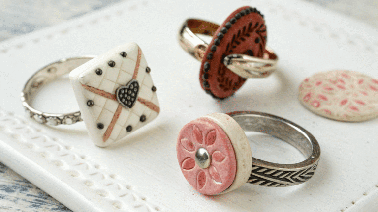 creative clay ring ideas for stylish diy love