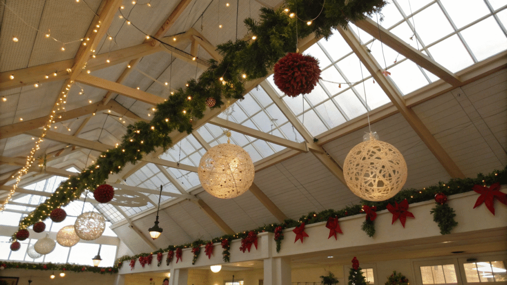 creative diy ceiling christmas decoration ideas