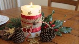 16+ Creative DIY Christmas Candle Ideas