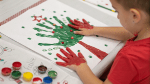 17+ Creative Handprint Christmas Craft Ideas