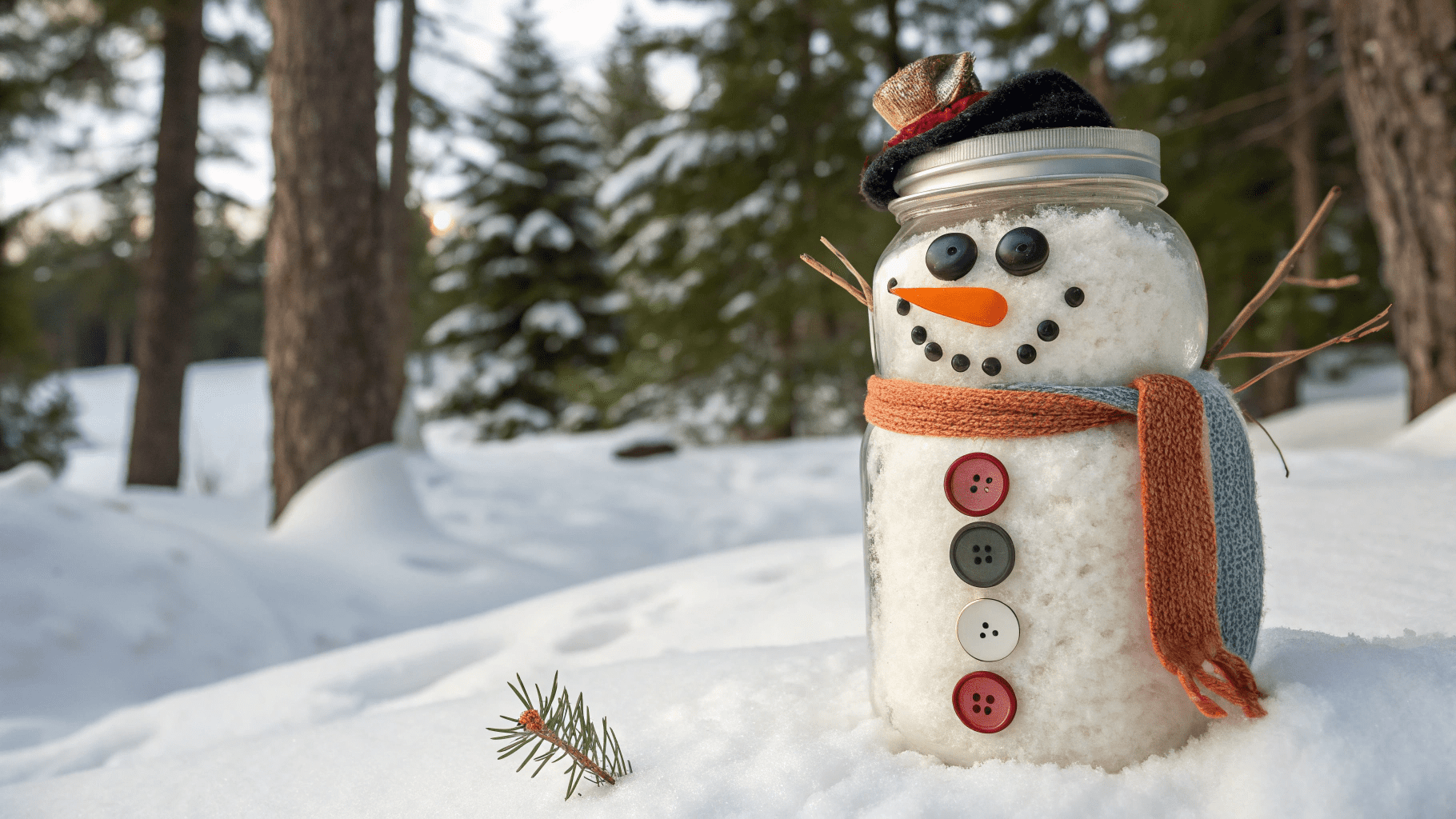 11+ Creative Mason Jar Snowman Ideas