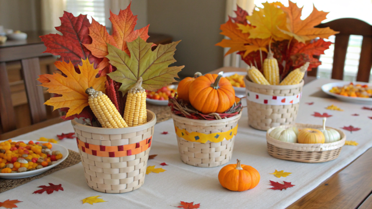 diy fall table centerpieces for kids parties