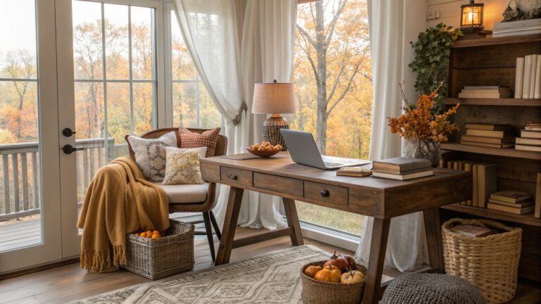 elevate your workspace with sophisticated autumn t