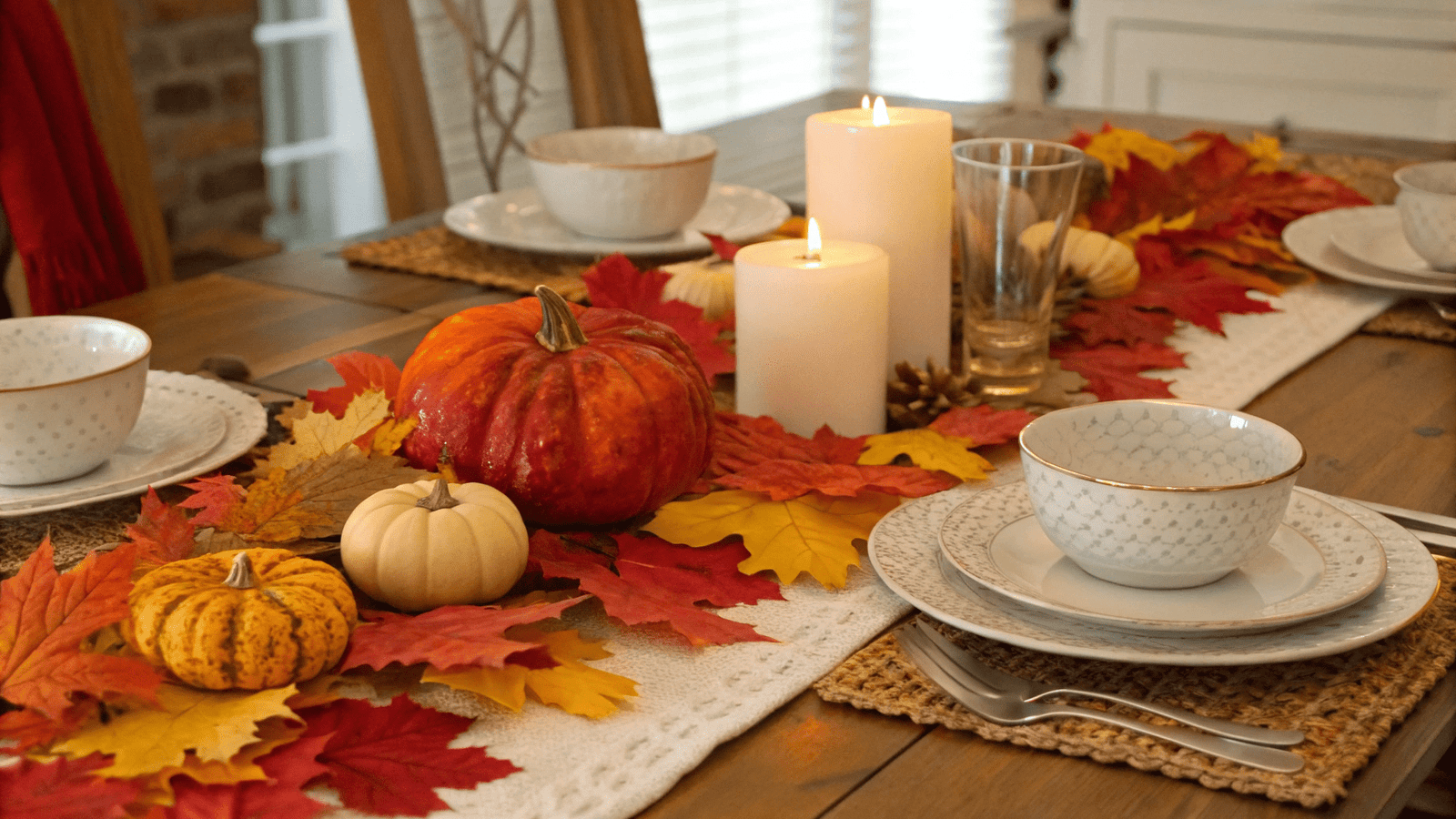 13+ Fall-Themed DIY Table Settings for Family Meals